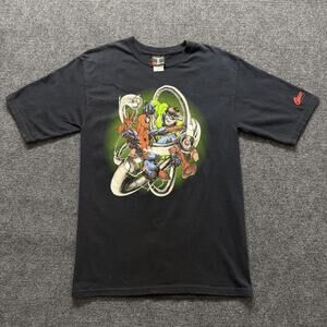 Vintage Spider-Man Shirt Mens Small Black Doc Ock Graphic Marvel Hanes 2004 00s